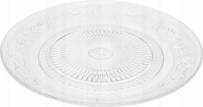 Átlátszó Tortatányér Sütemény , Kis Üveg, Kerek, Ø 18 cm