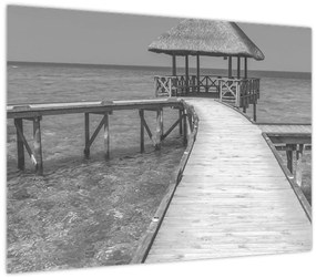 Üveg kép - Maldív-szigetek (70x50 cm)