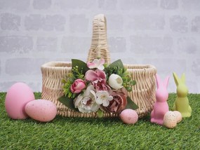 Húsvéti kosár Karácsonyi kosár Holland fehér 24 cm Virág