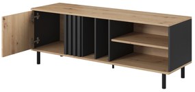 TV asztal/szekrény Madeira 138 (artisan tölgy  + fekete antracit). 1071363