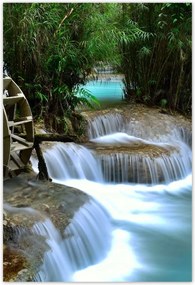 Poszterek 105x155 Fa malom a folyón