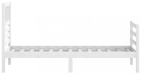 fehér tömör fa ágykeret 75 x 190 cm (Small Single)