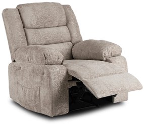 Modern Relaxfotel Vintage Bézs Bársony Kárpittal. ARTURO