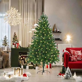 Mű karácsonyfa LED -es lámpákkal Zöld 180 cm PE