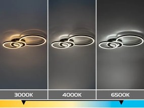 Rabalux 71485 - LED dimmelhető mennyezeti lámpa LUREO LED/24W/230V 3000-6500K 46x33 cm + távirányító