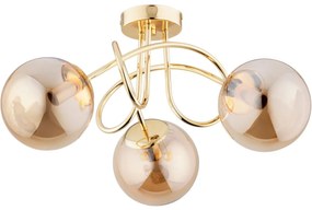 Felületre szerelhető csillár BANKO 3xE14/10W/230V arany