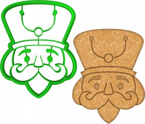 Karácsonyi Mézeskalács Forma Karácsonyi Dinnye Nagypapa 9cm