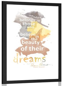 Poszter paszportuval álom idézetek - Eleanor Roosevelt