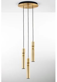 Jupiter 2019 - Csillár zsinóron ALAS 3xGU10/10W/230V arany