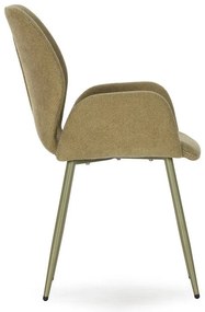 Zöld kárpitozott étkezőfotel szett 2 db-os Ansu – Marckeric