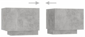 betonszürke szerelt fa TV-szekrény 100x35x40 cm