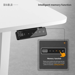 Diablo X-Tensio Állítható Magasságú Íróasztal 1400 Fehér