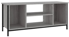 szürke sonoma színű szerelt fa TV-szekrény 102x35x45 cm