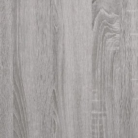 szürke sonoma színű térelválasztó könyvszekrény 100x24x94 cm