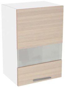 Salandra egyajtós üveges felső konyhaszekrény SC 40 Cappuccino N
