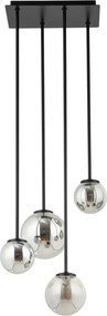 SIGMA LIGHTING 33502 TULIA Többágú Függesztett Lámpa Fekete, Szürke G9 IP20