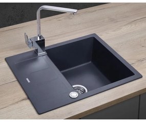 Concept DG05C45DG - Konyhai mosogató CUBIS 50x62 cm gránit/sötétszürke