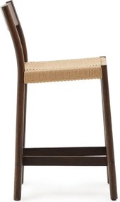 Barna-natúr színű tölgyfa bárszék (ülésmagasság 65 cm) Yalia – Kave Home