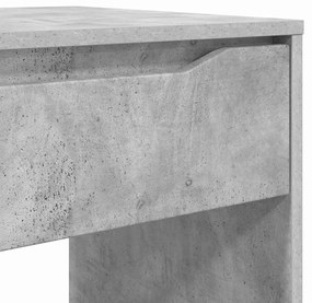 vidaXL Asztal fiókkal tárolóval Beton Szürke 100 x 50 x 78 cm Faanyag