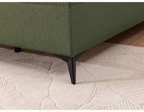 Zöld ágyneműtartós boxspring ágy 160x200 cm Ornes – Ropez