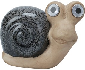 Napkollektoros kerti dekoráció Csiga, porcelán, 11x 6,6 x 13,5 cm