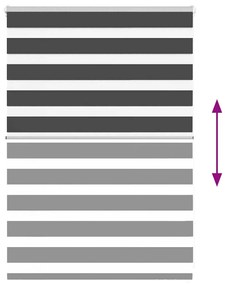 zebrafüggönnyel fekete szövetszélesség 100,9 cm poliészter