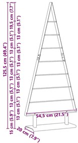 Fém karácsonyfa állvánnyal Fekete 125 cm Acél