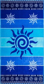 STROMBOLI Strandtörölköző kék 165x90cm