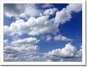 Poszterek keretben 40x30 Gömbölyű felhők Égbolt