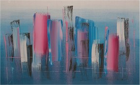 Fotótapéta Flizelin Fal a hálószobába Absztrakt csíkok 416x254 Ragasztó