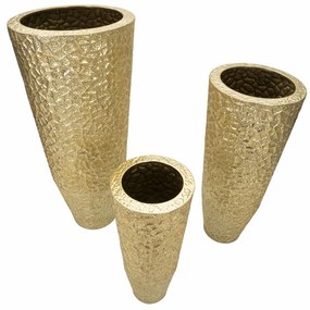 Vázatartó üveges készlet 3 db ø 50,8x114,9-40x92,7-29,8x70,5cm