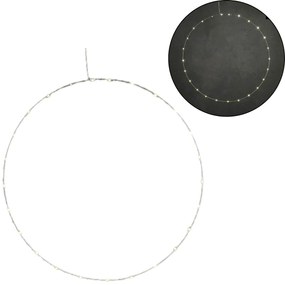 LED függő dekoráció CIRCLE Ø 70 cm, ezüst