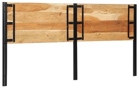 tömör fa akác és vas fejtámla 200 cm