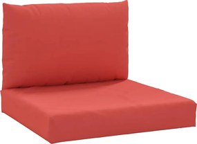 vidaXL 2 db piros szövet raklapkanapé-párna