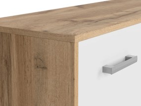 Komód Matos KOM3D1S (tölgy wotan + fehér) . 1025981