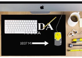 Prada fekete íróasztal alátét, 55 x 35 cm - Little Nice Things