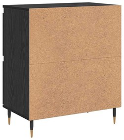 Oldalszekrények 3 pcs Musta tammi 180 x 35 x 70 cm Faanyag