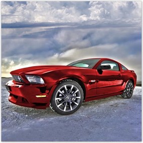 Fotótapéta flizelina 208x208 Piros Ford Mustang