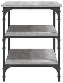 szürke sonoma színű szerelt fa cipőpolc 70 x 38,5 x 49 cm
