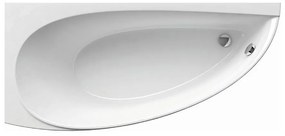 Ravak CT01000000 - Sarokkád AVOCADO 150x75 cm akril/fehér