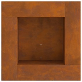 Tűzrakó Barna 60 x 60 x 30 cm időjárásálló acél