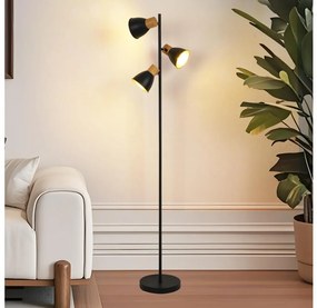 Brilagi - Állólámpa ODENSE 3xE14/10W/230V kaucsukfa/fekete BRI419