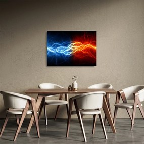 Az elektromos feszültség képe (üvegen) (70x50 cm)