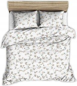 Ágyneműhuzat kéregből 180x200 fehér sárgabarack csokor