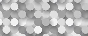 Fotótapéta Dekoratív Fali Tapéta Képekkel Szürke körök 250x104