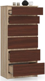 Komód Kalista III (szonoma tölgy + wenge). Akció -14%. 1069020