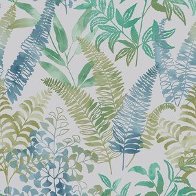 Vinyl tapéta flizelin kék zöld levelek növény