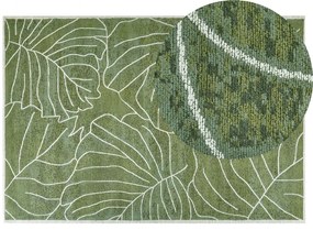 Zöld pamutszőnyeg 140 x 200 cm SARMIN Beliani