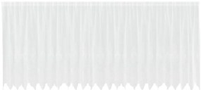 Függönyök függönyökkel Fehér 600 x 180 cm Poliészter