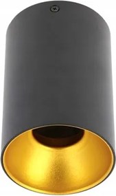 Mennyezeti lámpatest GU10 fix fekete-arany Tensa alumínium IP20 Gtv